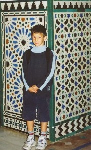 Vincent,  Sville dans l'Alcazar.